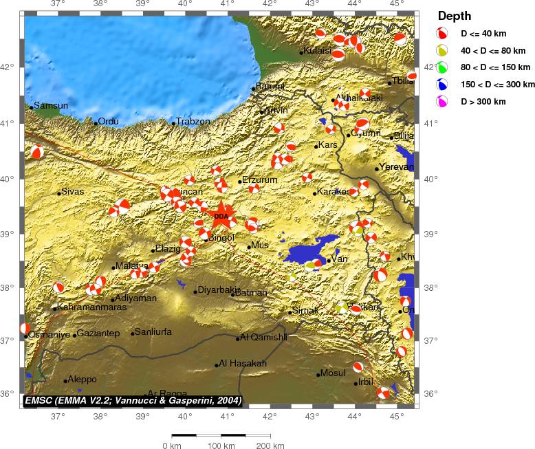 Regional moment Tensor