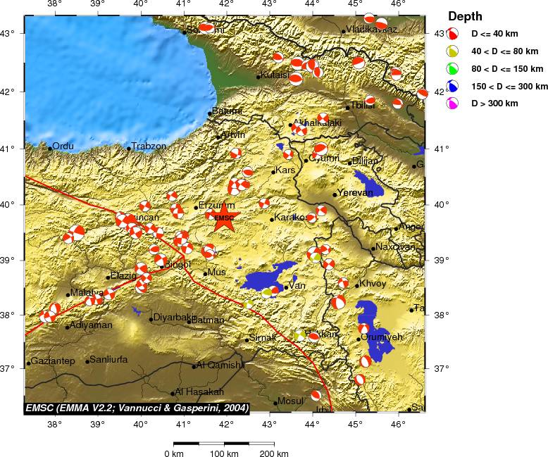 Regional moment Tensor