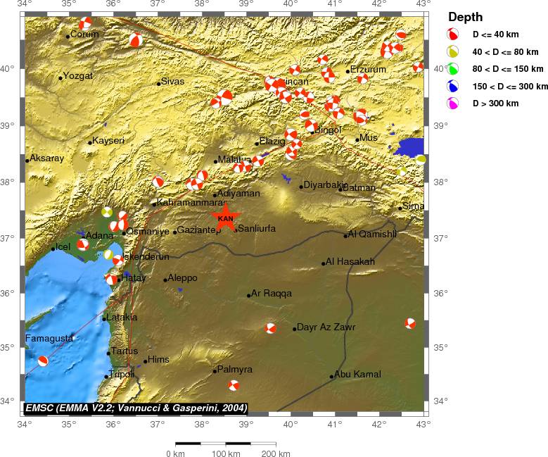 Regional moment Tensor