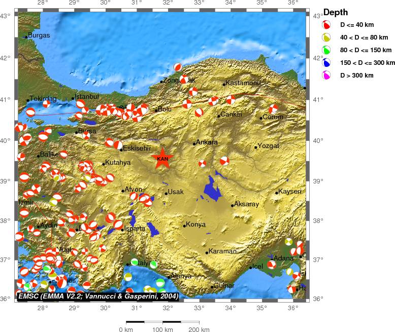 Regional moment Tensor