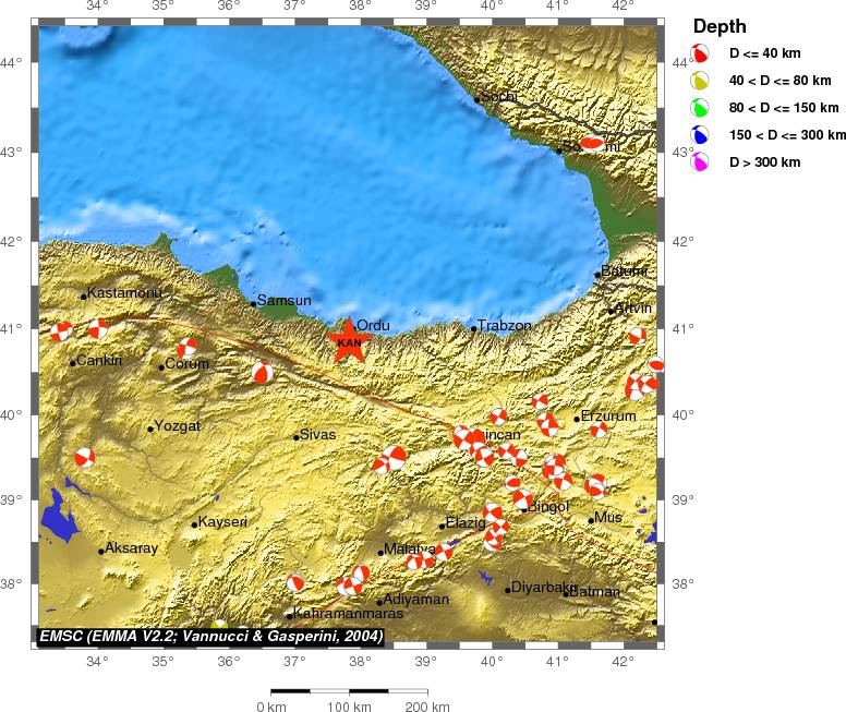 Regional moment Tensor