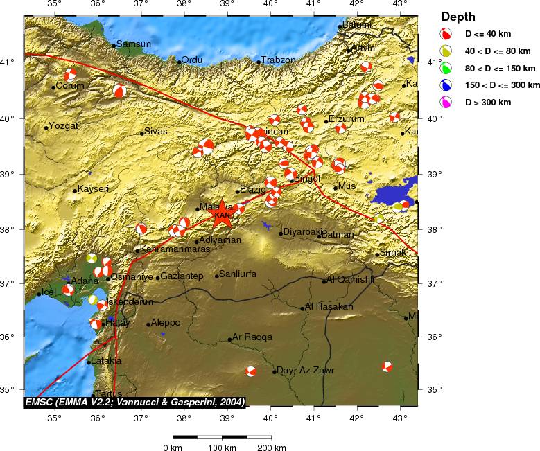Regional moment Tensor