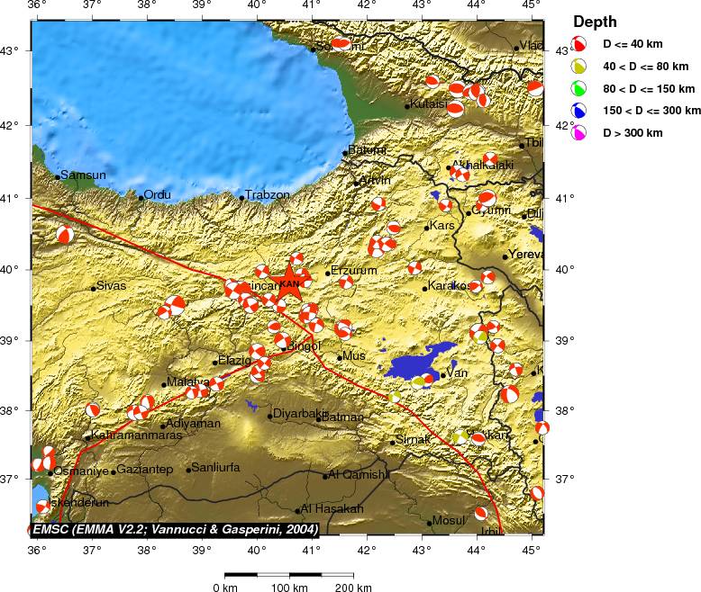Regional moment Tensor
