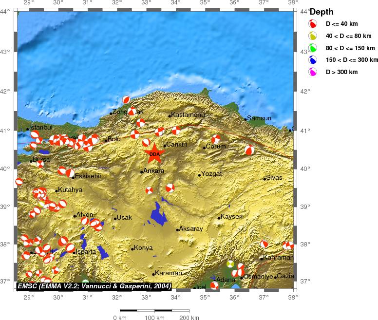 Regional moment Tensor