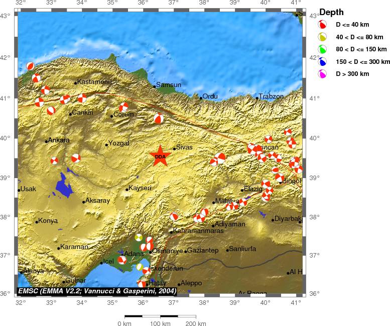 Regional moment Tensor