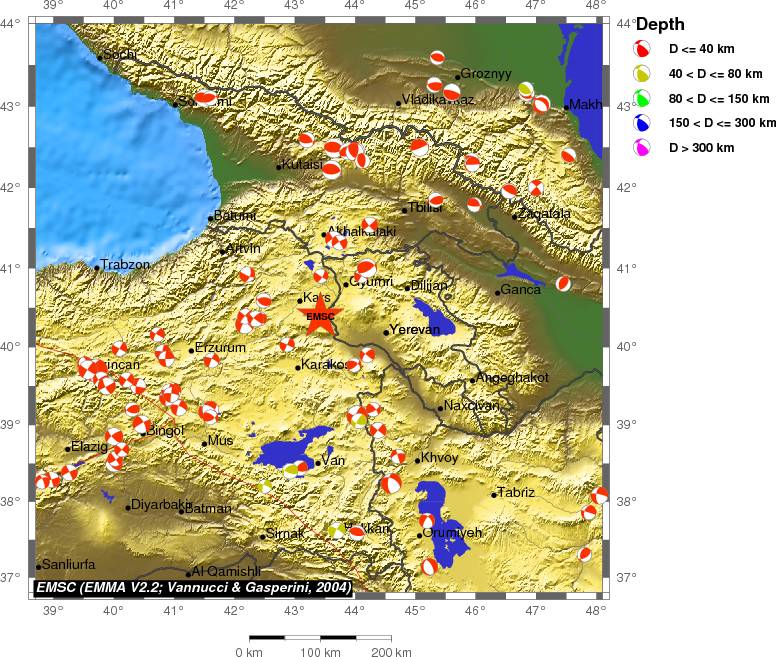 Regional moment Tensor