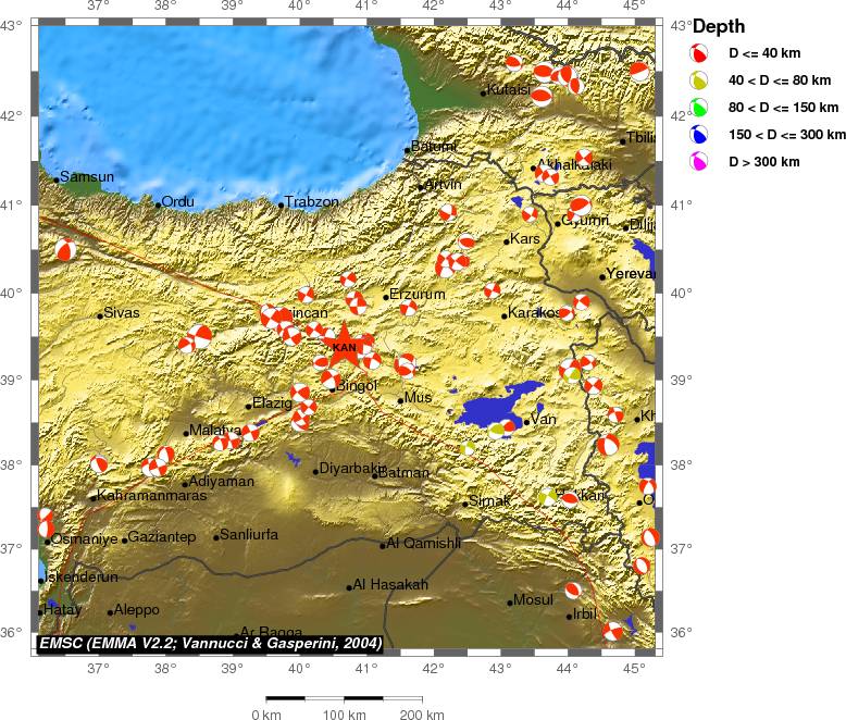 Regional moment Tensor