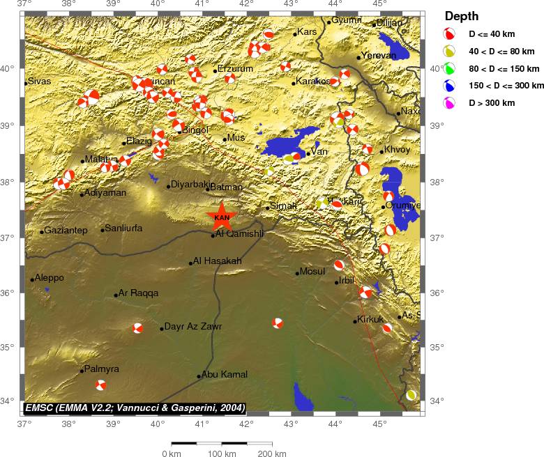 Regional moment Tensor