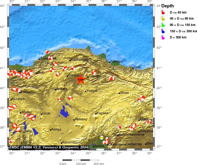 Regional moment Tensor
