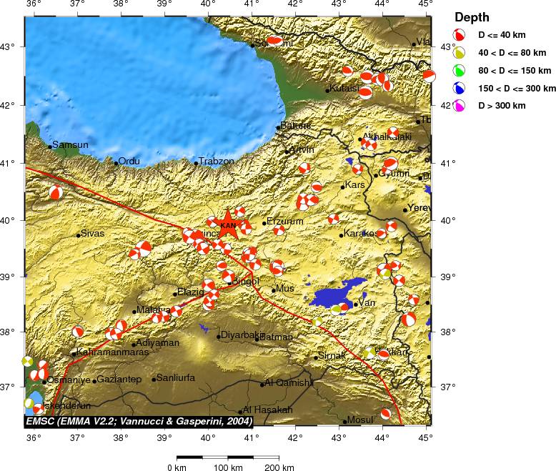 Regional moment Tensor