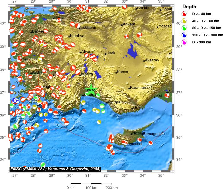 Regional moment Tensor