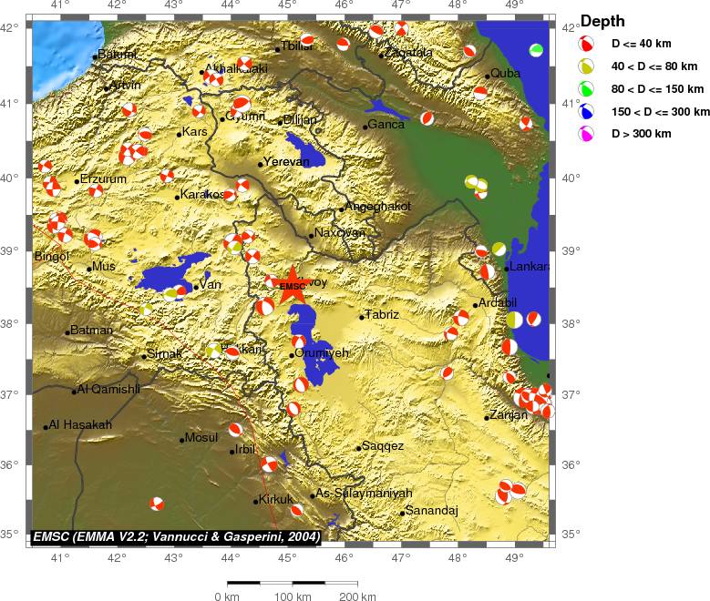 Regional moment Tensor