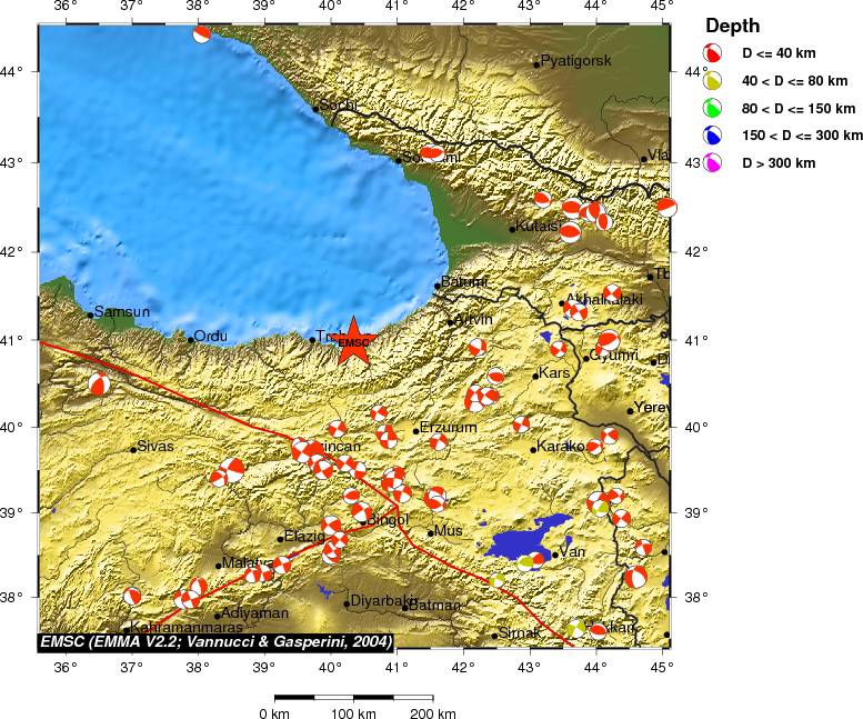 Regional moment Tensor