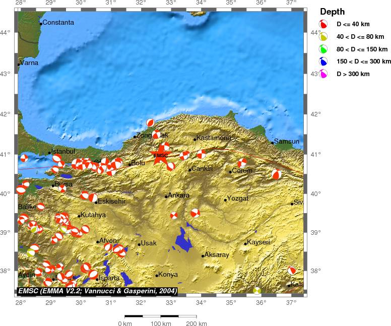Regional moment Tensor