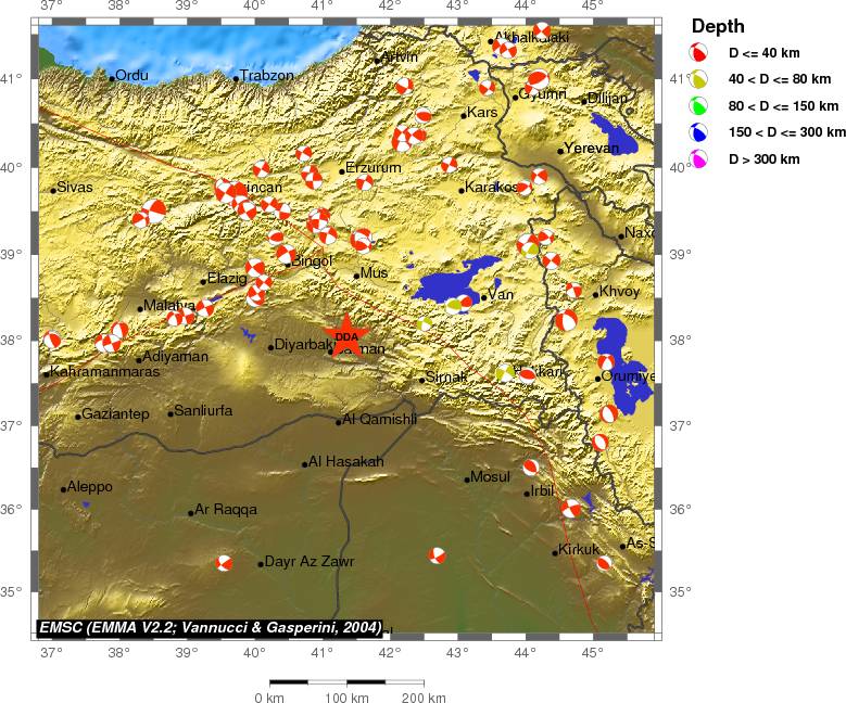Regional moment Tensor