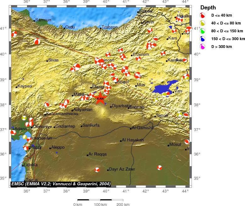 Regional moment Tensor