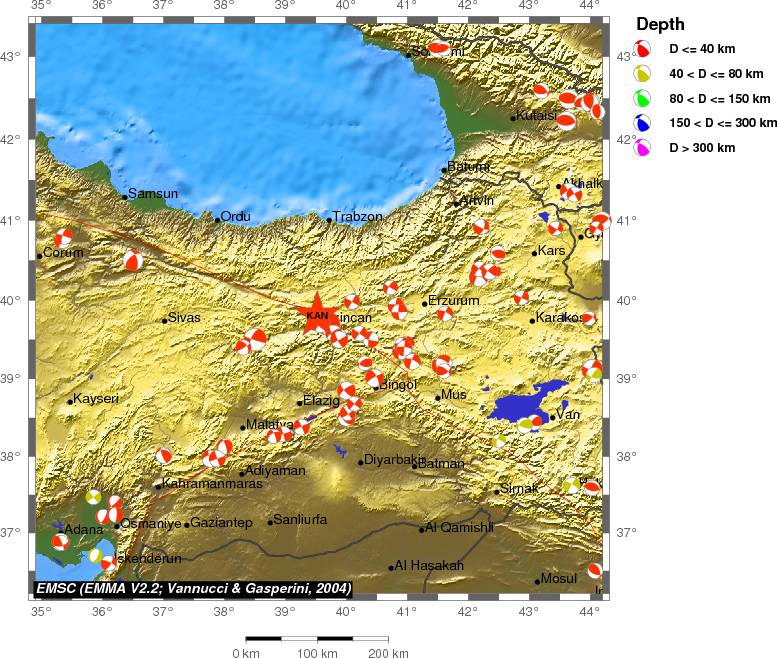 Regional moment Tensor