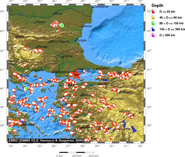 Regional moment Tensor