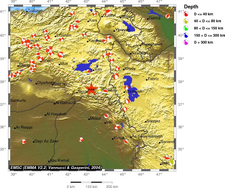 Regional moment Tensor
