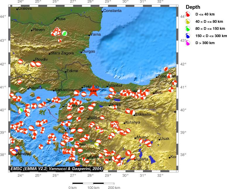 Regional moment Tensor
