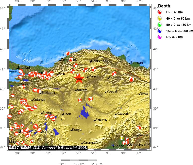 Regional moment Tensor