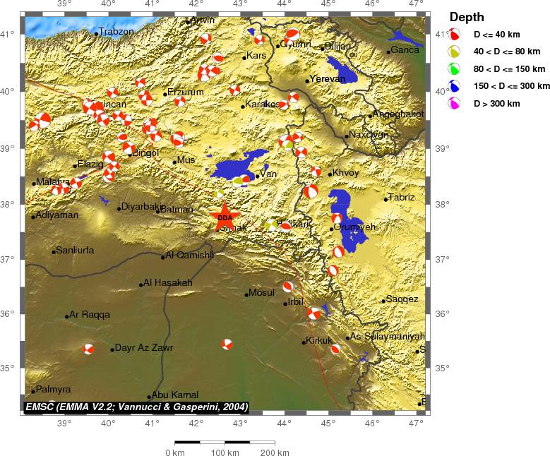 Regional moment Tensor