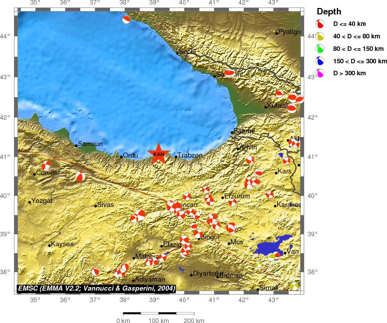 Regional moment Tensor