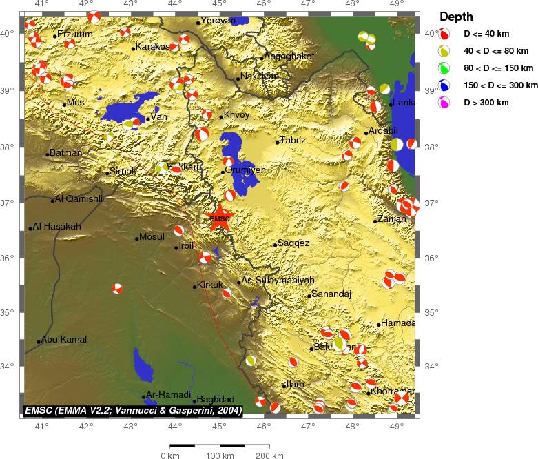 Regional moment Tensor