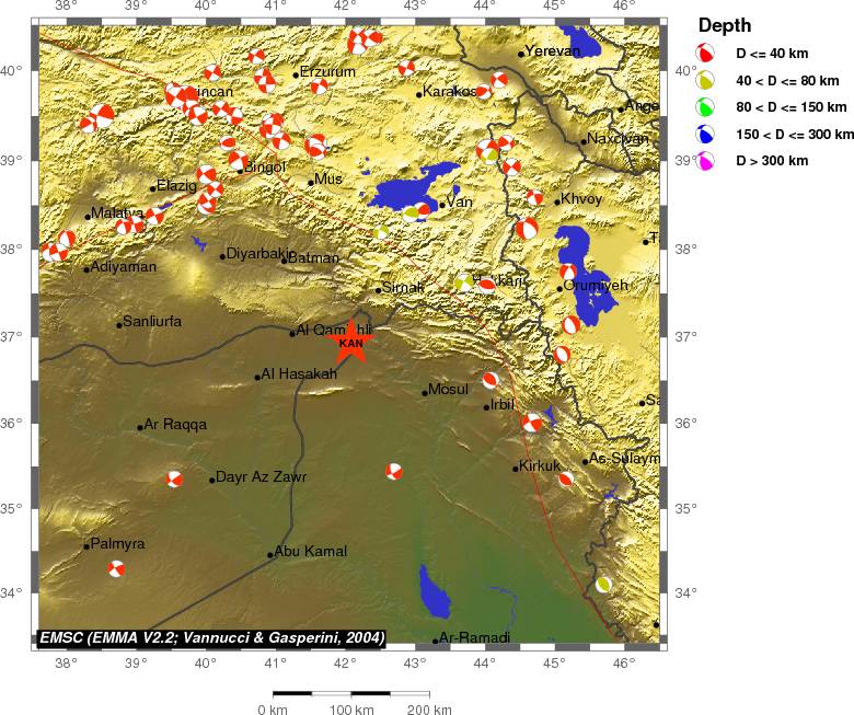 Regional moment Tensor