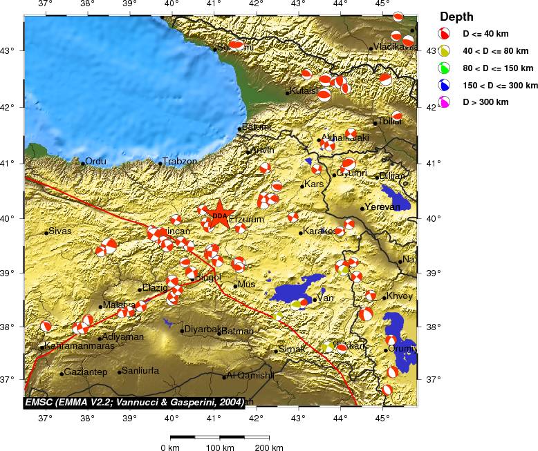 Regional moment Tensor
