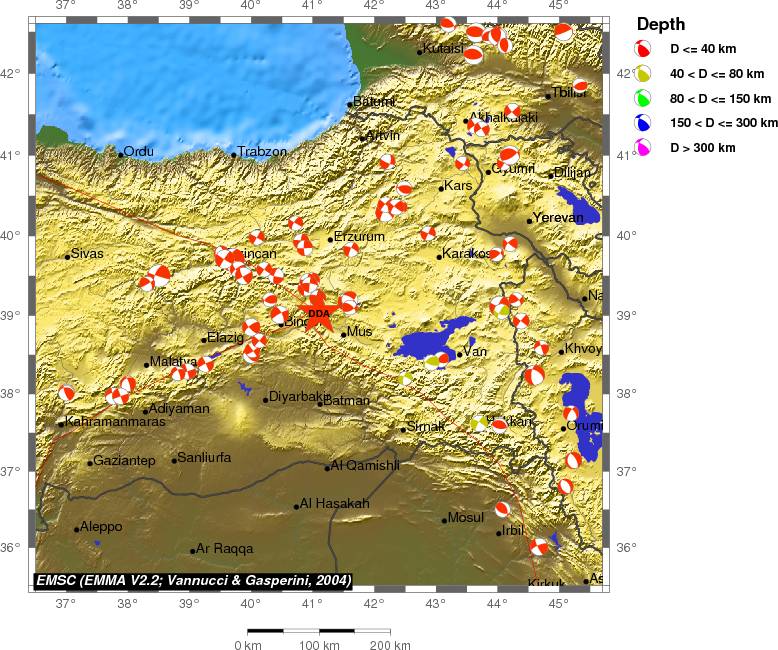 Regional moment Tensor