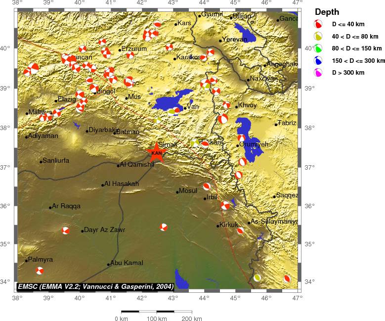 Regional moment Tensor