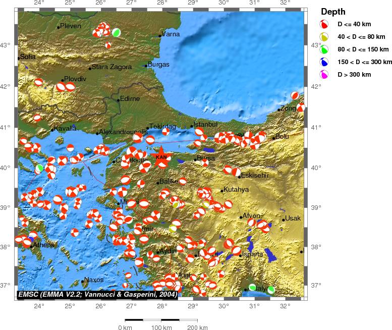 Regional moment Tensor