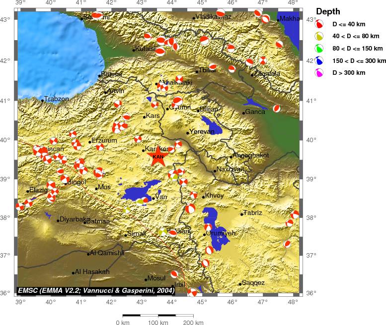Regional moment Tensor