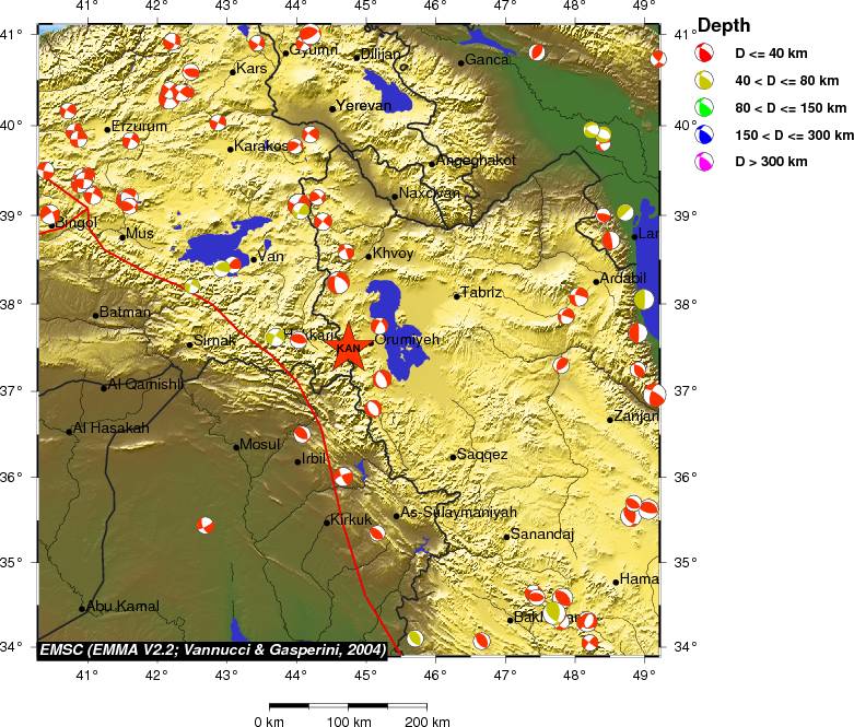 Regional moment Tensor