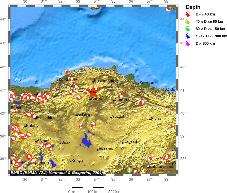 Regional moment Tensor