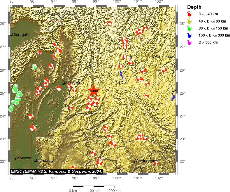 Regional moment Tensor