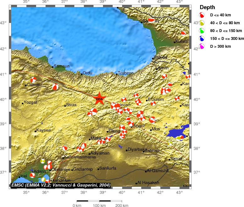 Regional moment Tensor