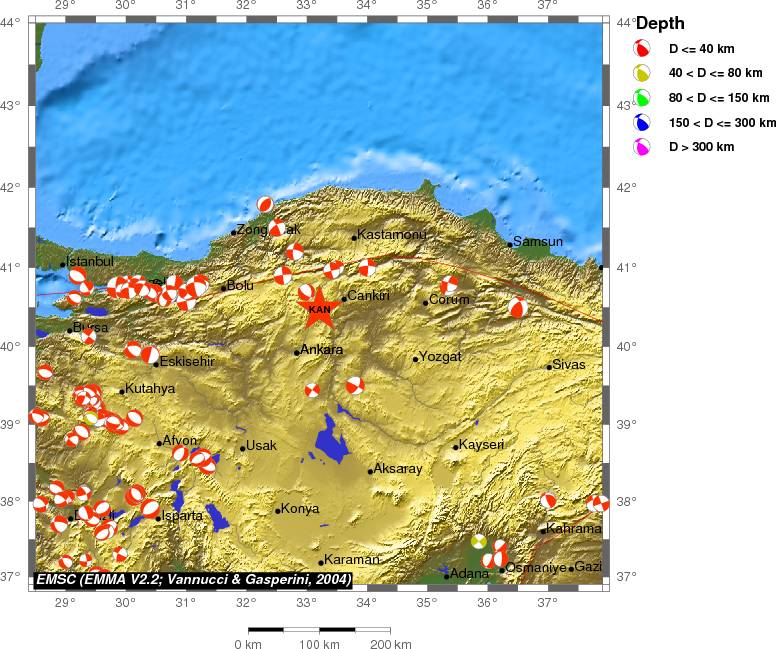 Regional moment Tensor