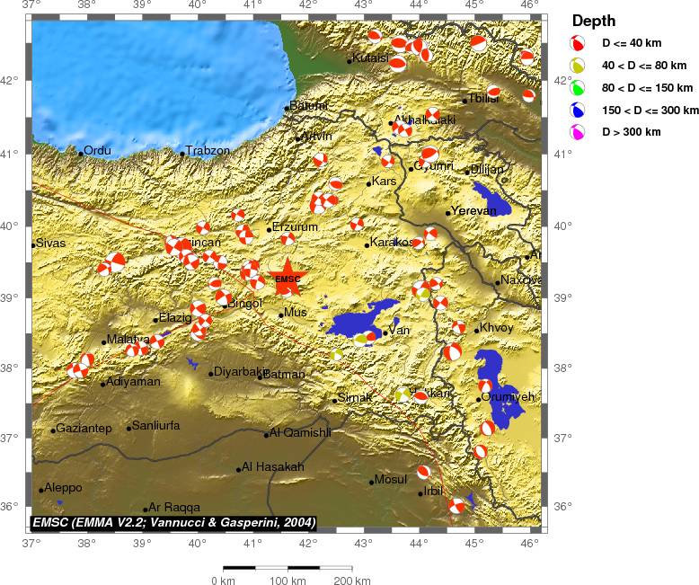 Regional moment Tensor