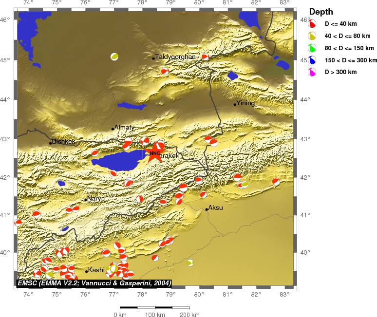 Regional moment Tensor
