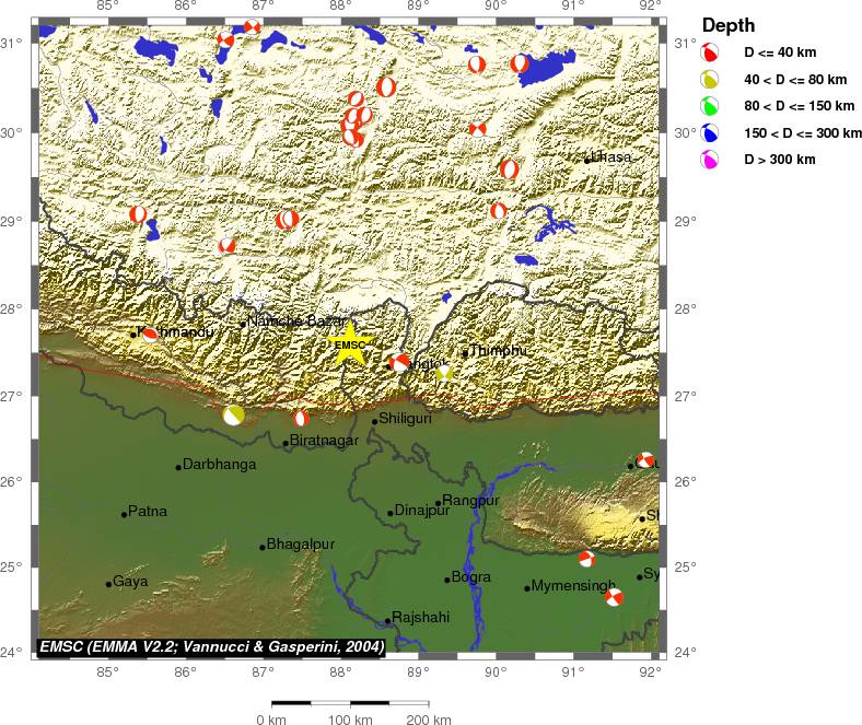 Regional moment Tensor