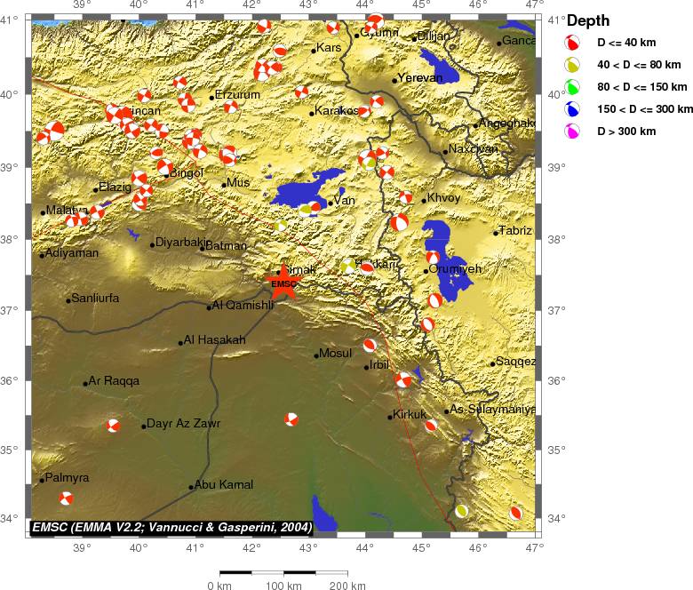 Regional moment Tensor