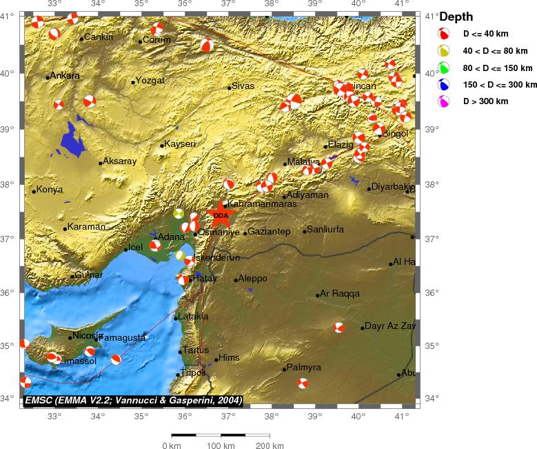 Regional moment Tensor