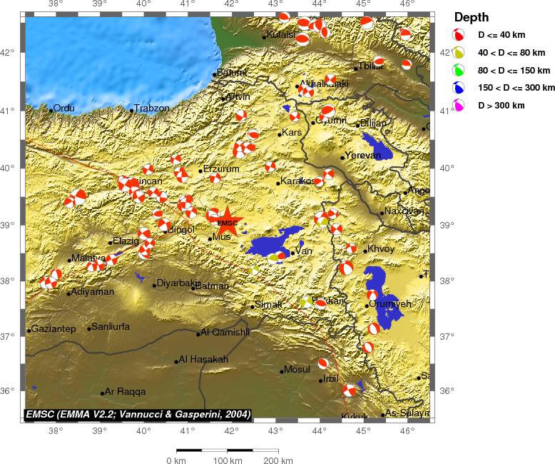 Regional moment Tensor