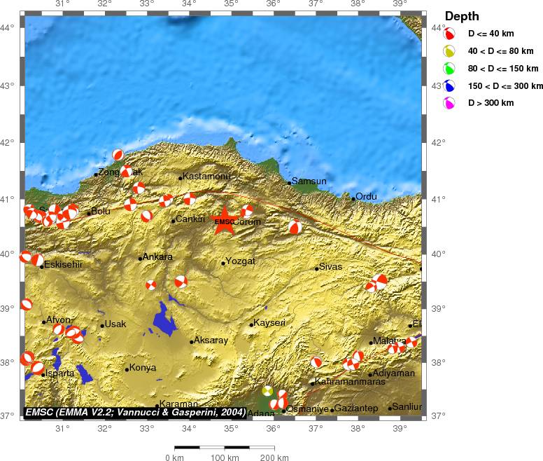 Regional moment Tensor