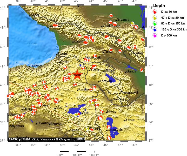 Regional moment Tensor