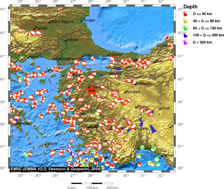 Regional moment Tensor