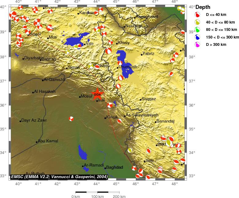 Regional moment Tensor