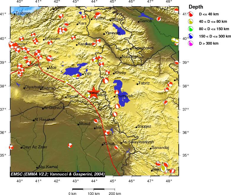 Regional moment Tensor